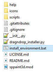 setup environment batch file